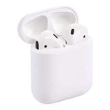 Apple AirPods White Wireless Bluetooth In-Ear Earbuds w/Charging Case, Mic