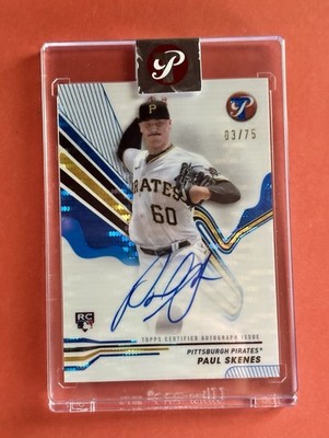 2024 Topps Pristine Paul Skenes Auto Blue Refractor RC Rookie /75 Cy Young!!!