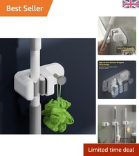 Versatile Mop and Broom Wall Holder - Easy Installation, No Damage Required