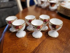 Royal Albert Old Country Roses Egg Cups (Set of 6) Bone China England