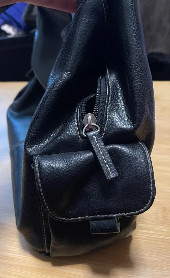 Винтажная черная наплечная сумка St. John's Bay с отделением на молнии - Изображение 3 из 4