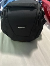 Amazon Basics Holster Camera Case Bag for DSLR Cameras Black Detachable Strap