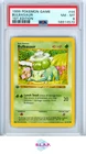 BULBASAUR POKÉMON TCG 44/102 1999 BASE SET 1ST EDITION NON-HOLO ENGLISH PSA 8