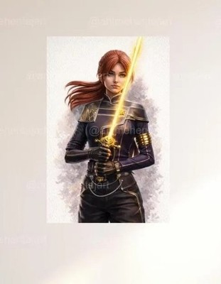 Maelle Clair Obscur Expedition 33 Canvas Art, Wall Art, Hand Drawn Design Print