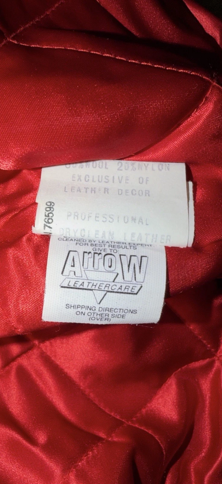 New RARE JH Design Jeff Hamilton 1993 Chicago Bulls Leather Wool Satin Jacket !! - product detail image 12