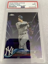 Aaron Judge 2018 Topps Chrome Batting-Purple Refractor PSA 9 /299