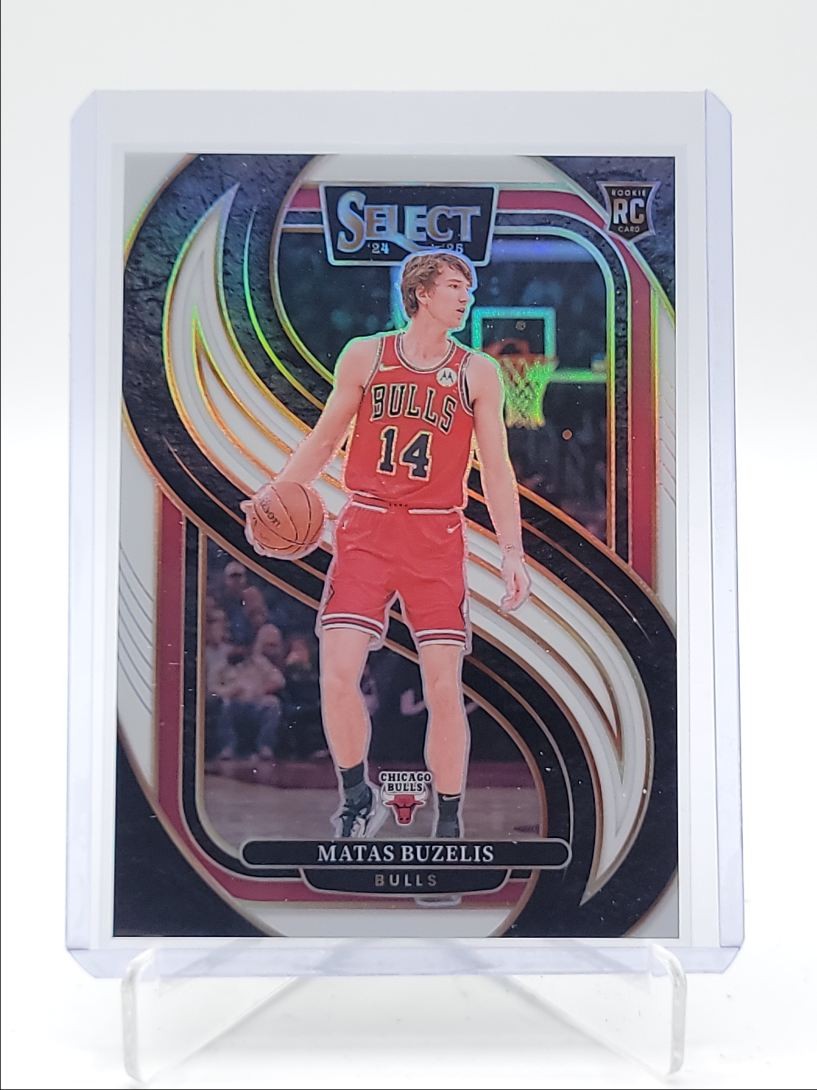 MATAS BUZELIS 2024-25 SELECT PREMIER LEVEL ROOKIE WHITE PRIZM B RC /149 Q3599