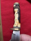 Vintage Us Schrade Uncle Henry golden Spicer 154uh Hunting Knife & Sheath Stone — photo 6