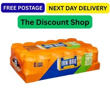 IRN-BRU Regular, 24 Pack Iconic Flavoured Fizzy Drinks Multipack Cans - 24 x 330