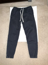 Marine Layer Saturday Jogger Pants Mens Blue Size XL Cotton Blend Measure 32"