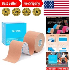 2in x 16.4ft Beige Kinesiology Tape - Soft, Breathable Muscle Support Solution 2.40 per gallon