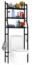 3 Tier Over Toilet & Laundry Storage Rack Bathroom Washing Machine Shelf Rack UK