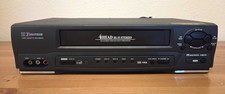 Emerson EWV601 VCR 4-Head HiFi VHS Video Cassette Recorder/Player- Clean, Works 