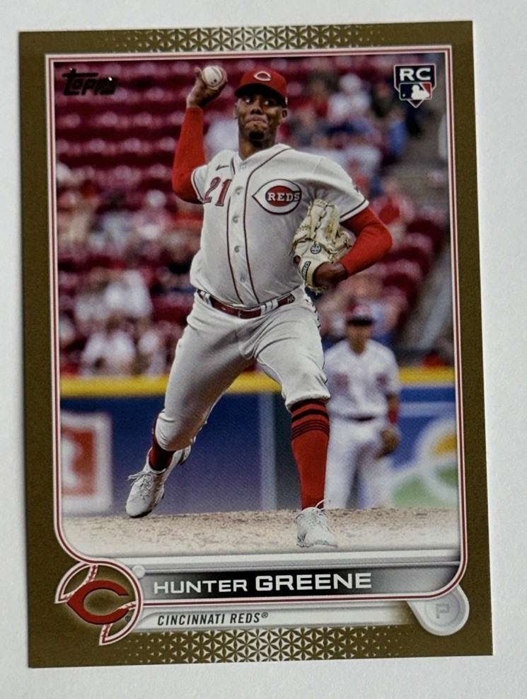 2022 Topps Update Gold Hunter Greene Rookie 1125/2022 #US160