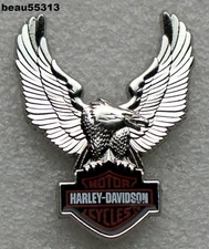 ⭐"LARGE" HARLEY DAVIDSON "BAR & SHIELD EAGLE"  VEST JACKET PIN