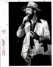 GA299 1978 Original Clark Benson Photo SINGER DAVE MASON CONCERT @ TAMPA FRONTON