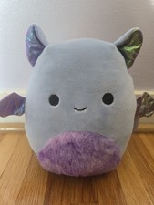 Original Squishmallows 8" Lysander The Bat Plush New
