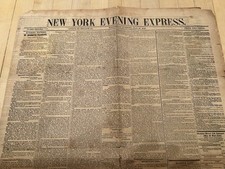 Historical Newspaper 1848 May 31 New York Evening Express