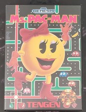 Ms. Pac-Man Sega Genesis, 1991 with Original Box & Manual
