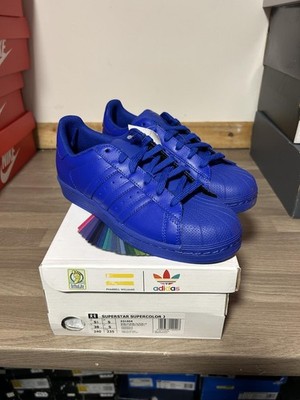 Adidas Superstar Bold Blue Pharrell Williams Größe UK 5 Brandneu.