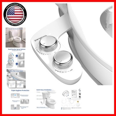 Bidet Fresh Water Spray Kit Non Electric Toilet Seat Attachment Pressure Control