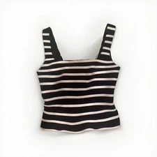 Vintage Y2K Cache women’s black & white bustier size 4
