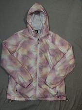 New Balance Women's Large Tie Dye Pastel Full Zip Hooded Windbreaker