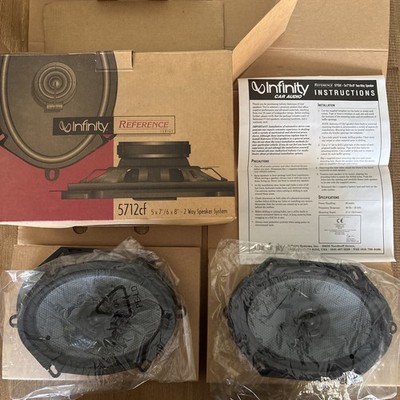 New Old Stock Infinity Reference Series 5712cf 5x7/6x8'' 2 way Speakers