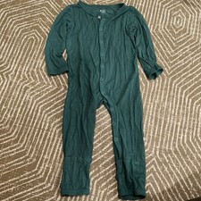 Kyte Baby Hunter Green Bamboo Footies Size 6-12 Month