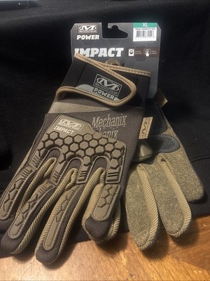 MECHANIX WEAR MPC-07-009 Impact Gloves Men's Slip-On Cuff Spandex  XL NIP Power
