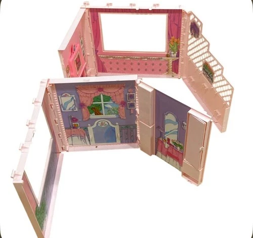 Vintage Barbie Fold N Fun Dollhouse Mattel 1992 Rare Folding Playset Incomplete