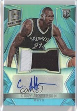 2014 Panini Spectra Rookie Jersey Blue Prizm 86/99 Cory Jefferson #131 Auto 9ih
