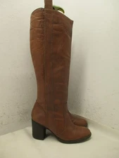 Steven By Steve Madden TWISTD Women Sz 6 M Brown Leather Knee High Boots