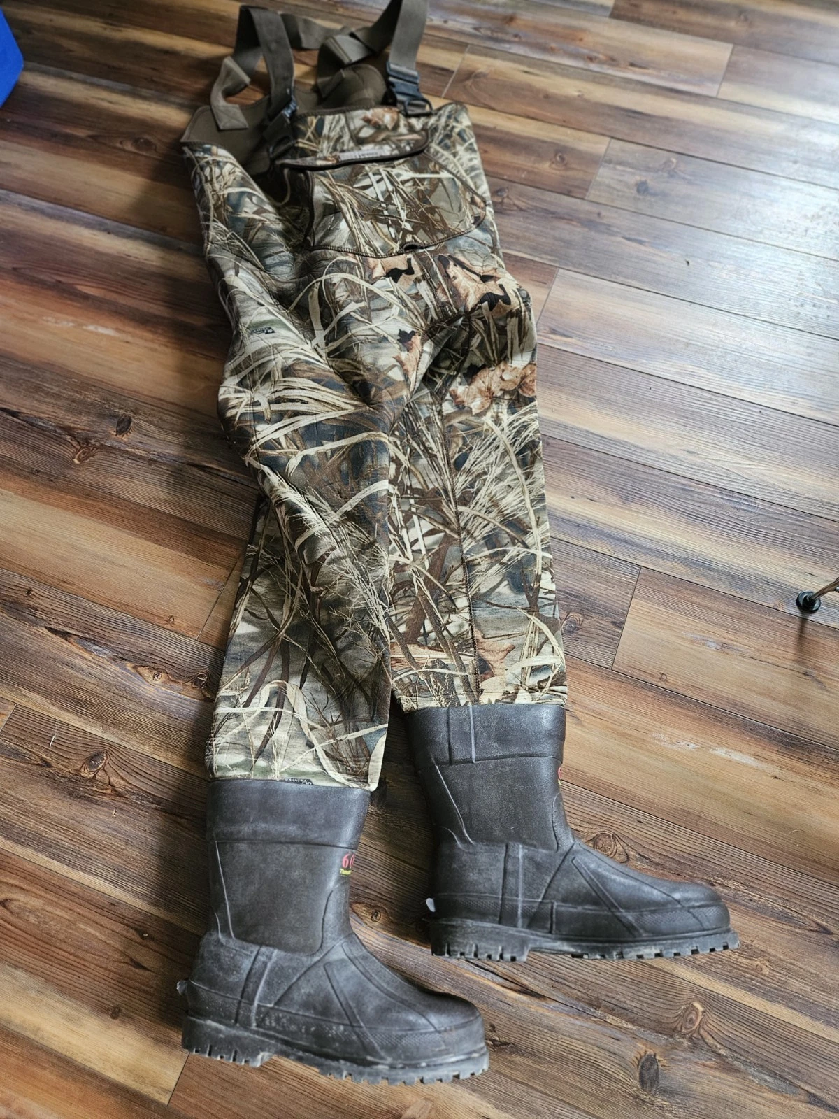 SuperMag Neoprene Chest Waders Men's Sz 11 Camouflage Duck Hunting By Columbia
