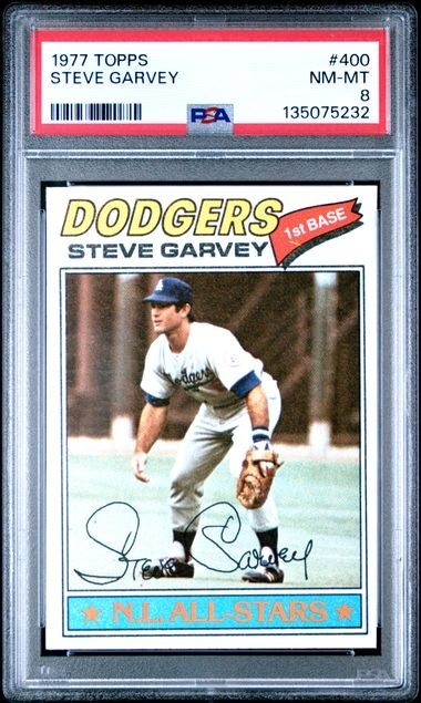 1977 Topps Steve Garvey #400 Los Angeles Dodgers PSA 8 NM MINT