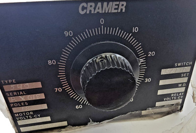 Cramer 540 TImer Switch 0-99 18-Pole 15A 120VAC 50/60Hz