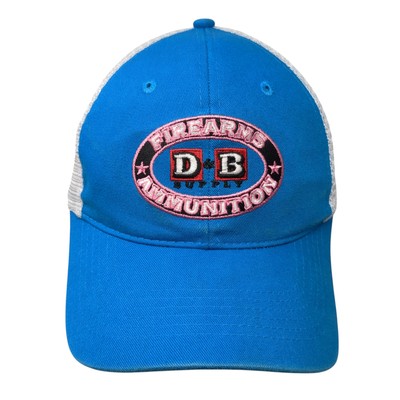 D&B Supply Firearms Ammunition Trucker Cap Blue One Size Adjustable Mesh Back