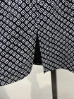 Worthington Women’s 16 Large Navy and White Geometric Print Skirt Lined Slit — photo 8