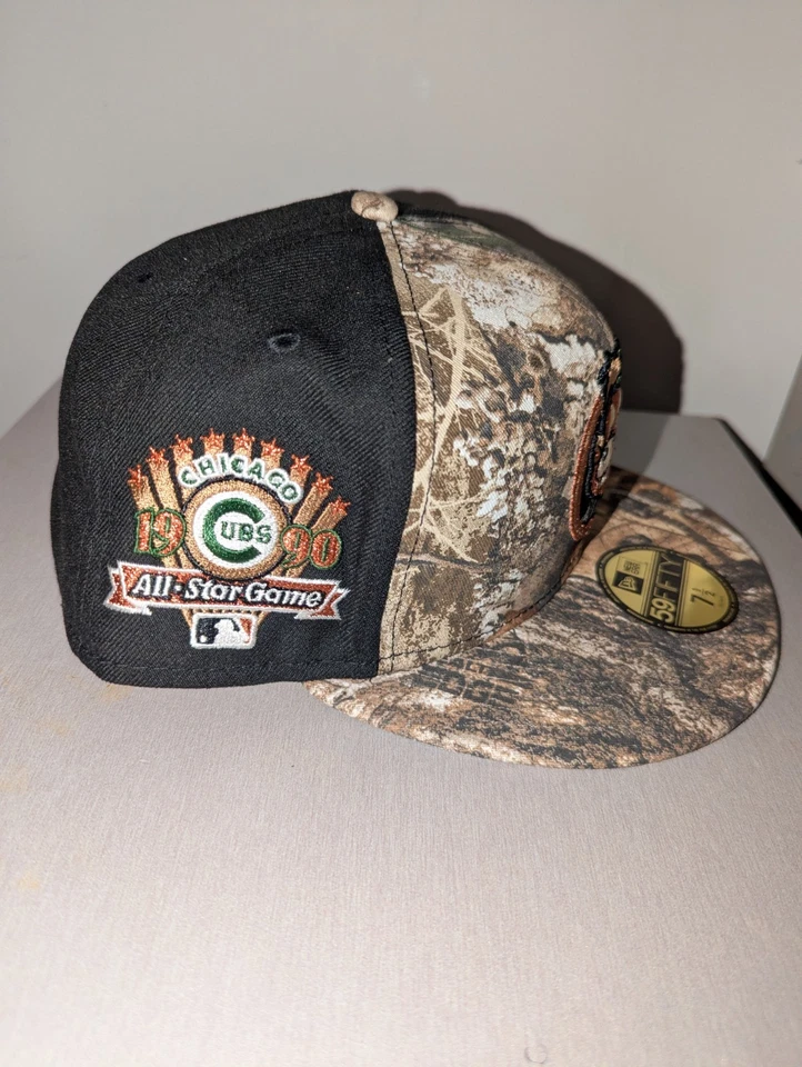 7 1/2 Chicago Cubs Realtree Camo Clark The Bear 1990 ASG Hat MLB - Image 2 of 4