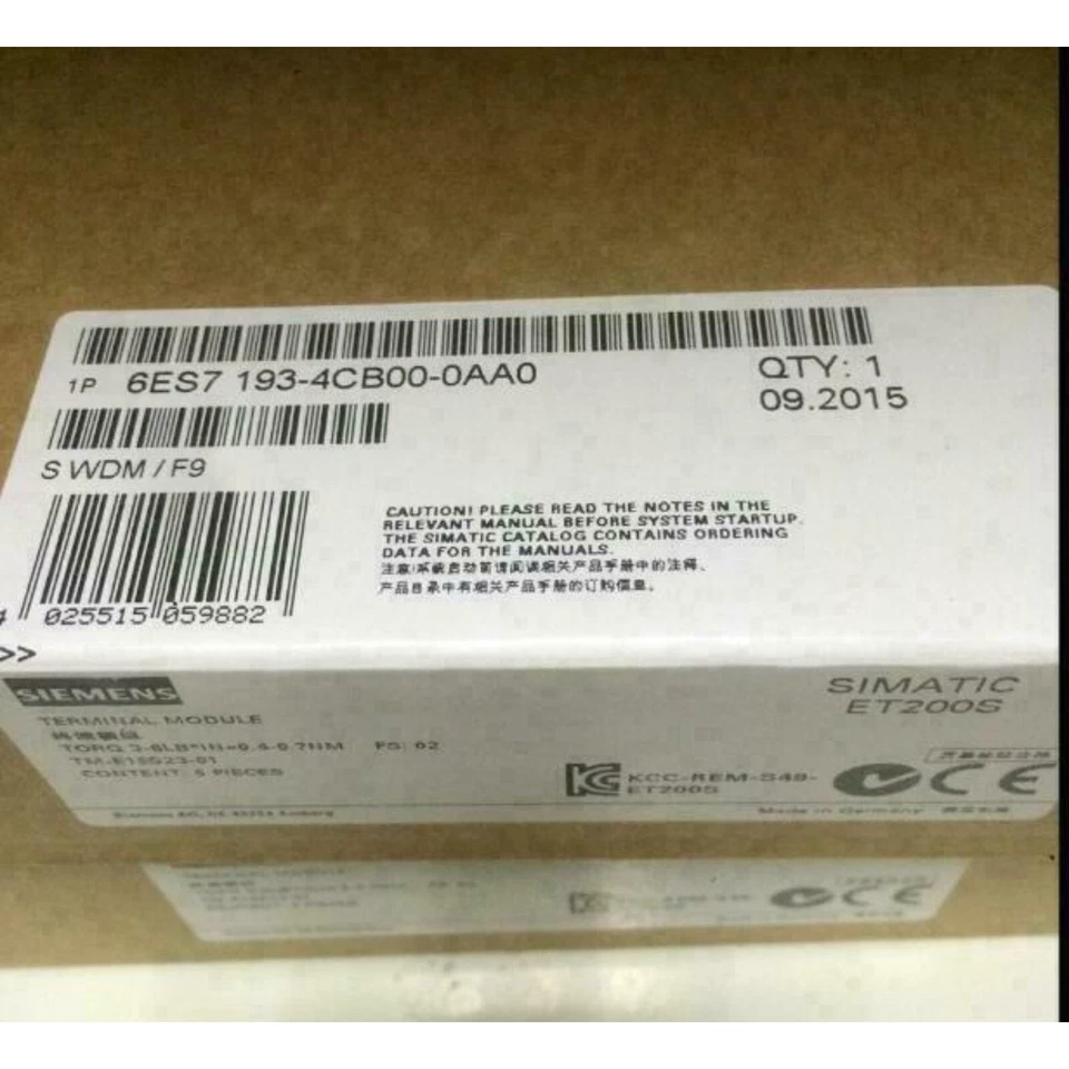 New Siemens 6ES7 193-4CC20-0AA0 6ES7193-4CC20-0AA0 Terminal module for ET 200S - Image 2 of 4