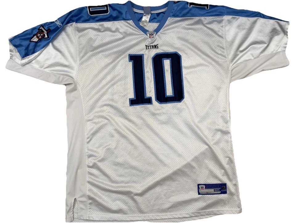 VINCE YOUNG #10 REEBOK ON FIELD TENNESSEE TITANS JERSEY SIZE 60 NFL PLAYERS - Image 2 of 4