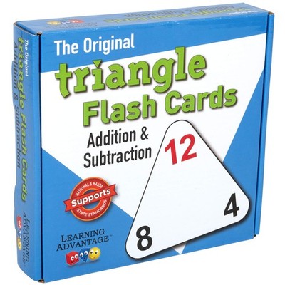Math Flash Cards For Kids Addition Subtraction Triangle Cards Learning Fun