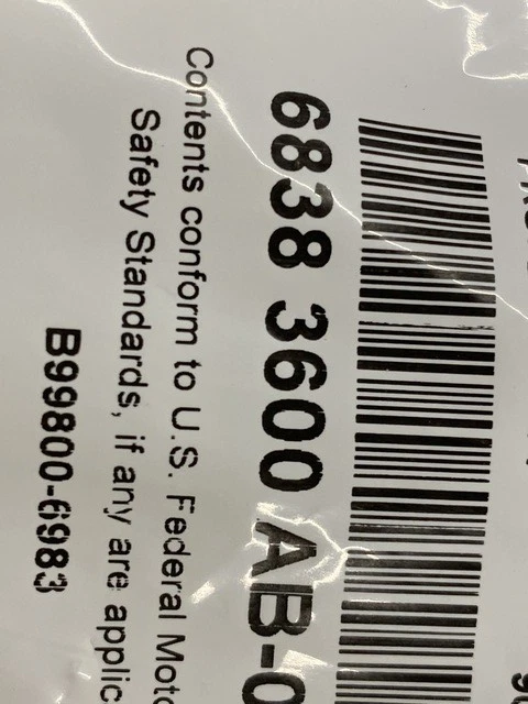 Jeep Wrangler JL GLADIATOR 2018-21 limpiaparabrisas delantero OEM# 68383600AB Foto 3 de 4