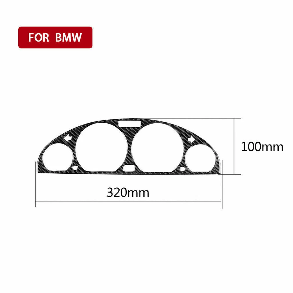 Panel de instrumentos de tablero de fibra de carbono apto para BMW Serie 3 E46 M3 1998-05 Foto 2 de 4