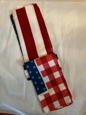 Women/Men Stars/Stripes 2pc Scarves Bandanas w/red white Blue designs.