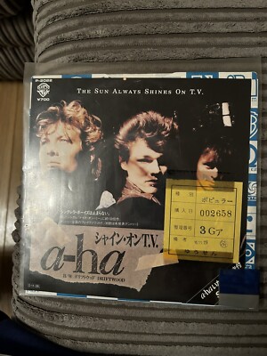 A-ha 7'' Japanisch Die Sonne scheint immer auf TV Bilderhülle selten fast neuwertig
