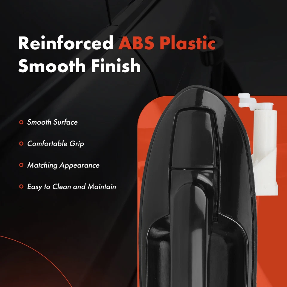 Manija de puerta exterior trasera derecha negra para Kia Optima 2001-2006 Hyundai Sonata Foto 4 de 4