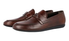 PRADA Leather Loafer Dress Shoes - Sneakers Sole - Brown - NEW -  US 7 EU 40
