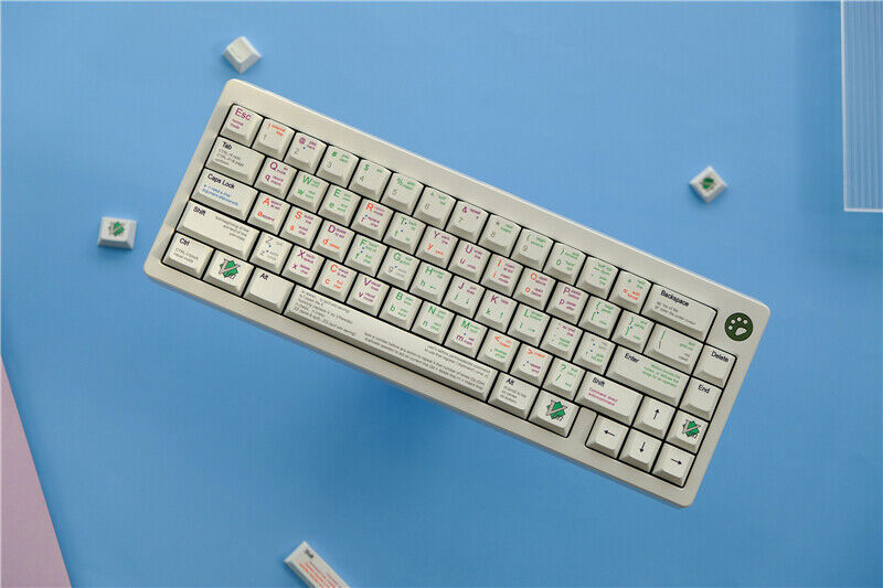 Linux VIM Keycap PBT 131 Keycaps Cherry Height Dye-sub for Cherry MX Keyboard