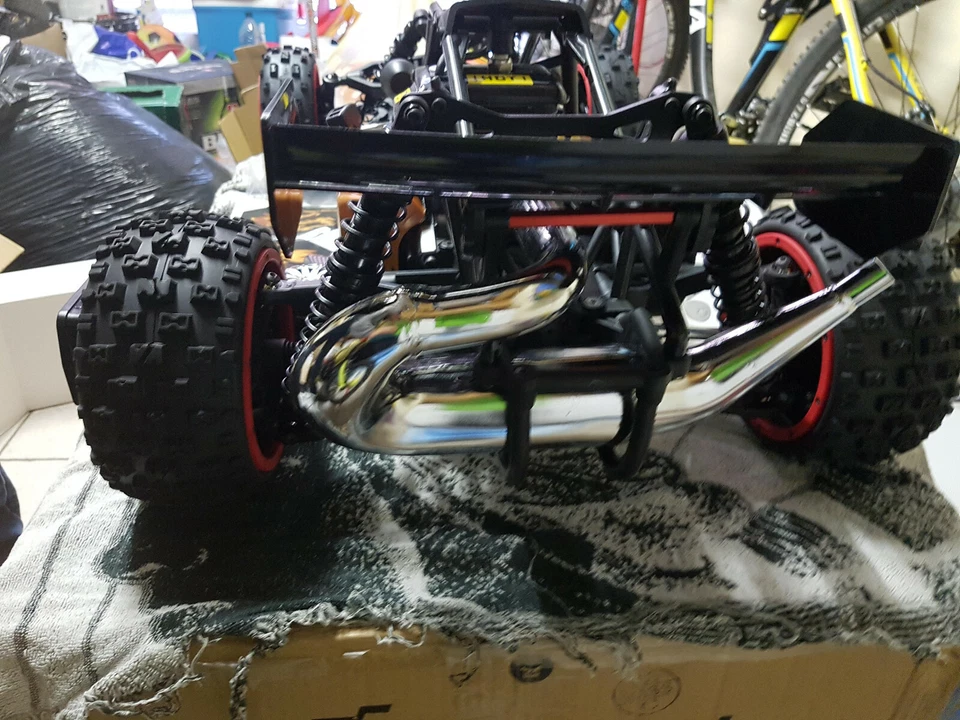 auto a scoppio rovan baja rc 1/5 nuova con accessori rtr con batteria e carica - Immagine 4 di 4